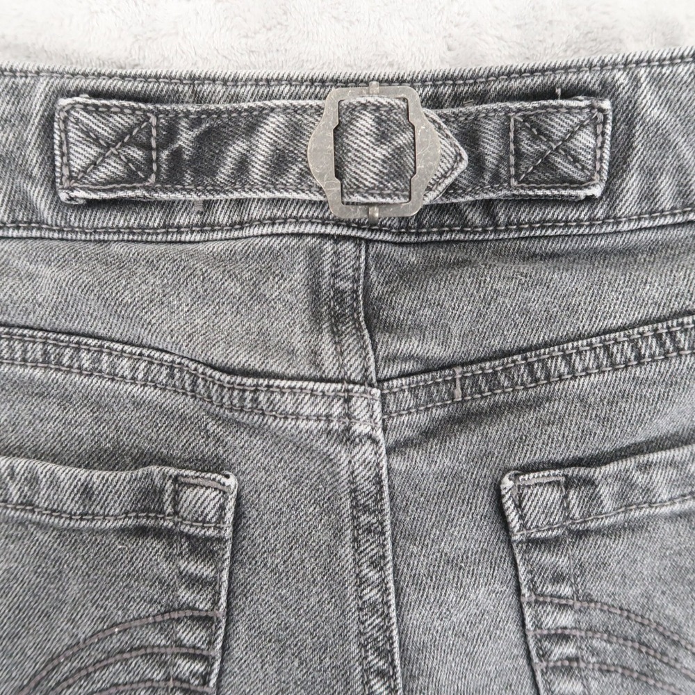 Hollister Jeans Womens 0S w25 Short Fits 26x29 Gray Low-Rise Baggy Cinch Back - Picture 10 of 13